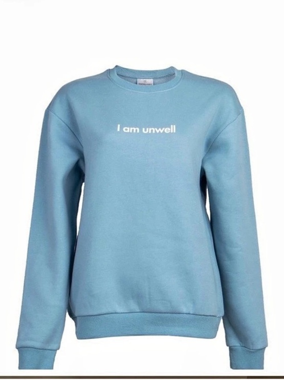 Barstool “I Am Unwell” Sweatshirt in Blue Size Medium